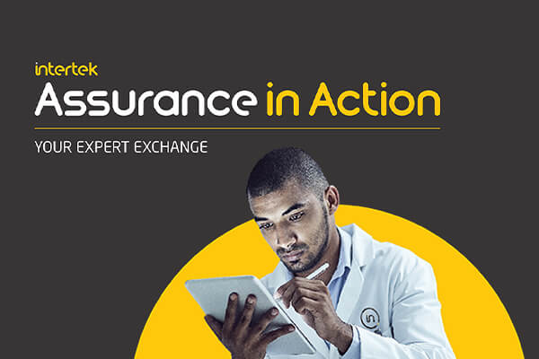 Assurance in Action headline showing technician with a clipboard