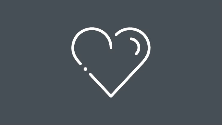 ícone de coração que representa o nosso valor de fazer sempre o que é correto