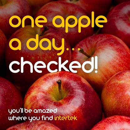 A bunch of fresh apples